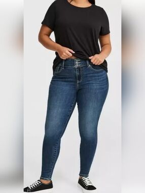 Torrid Dark Blue Jeggings Super Soft Size 20 Short